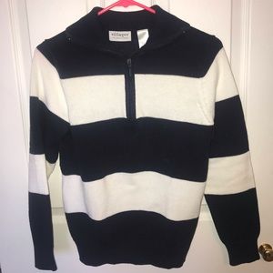sweater quarter zipup